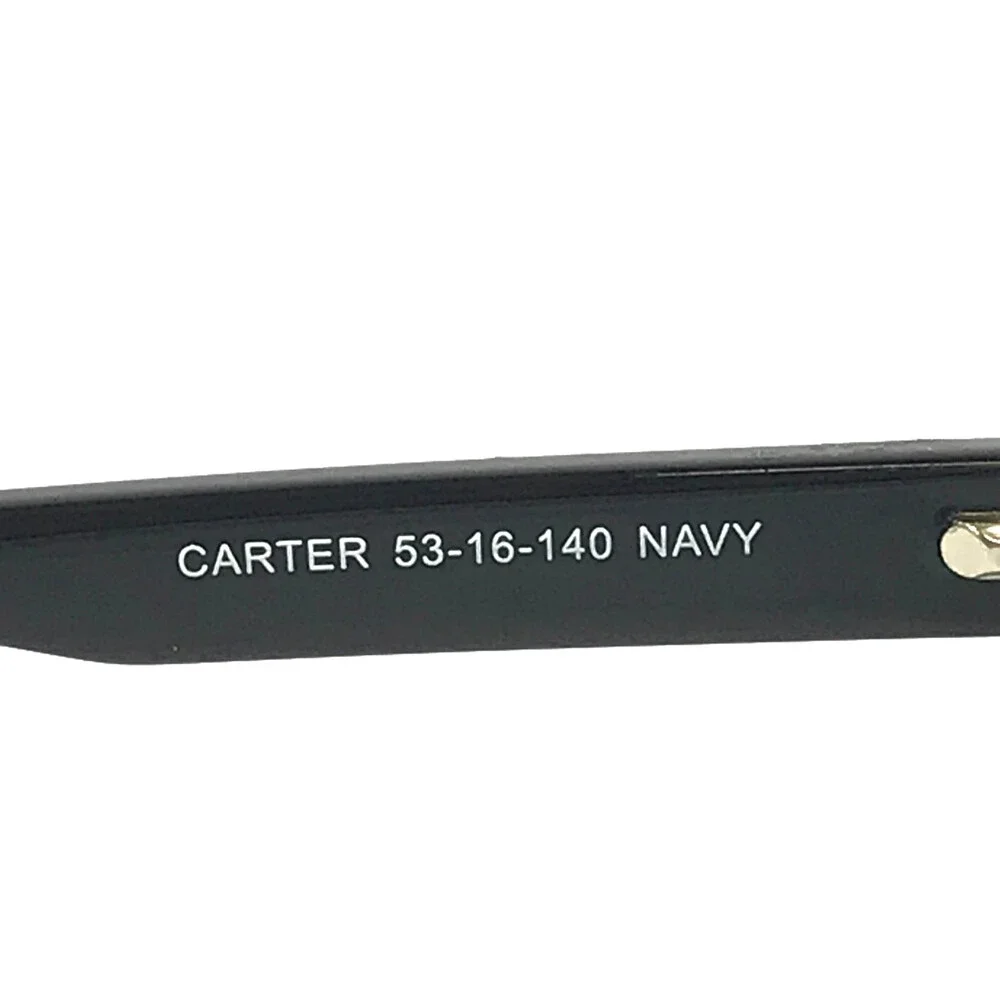 Success Eyeglasses Frames CARTER NAVY Clear Blue Rectangle Full Rim 53-16-140
